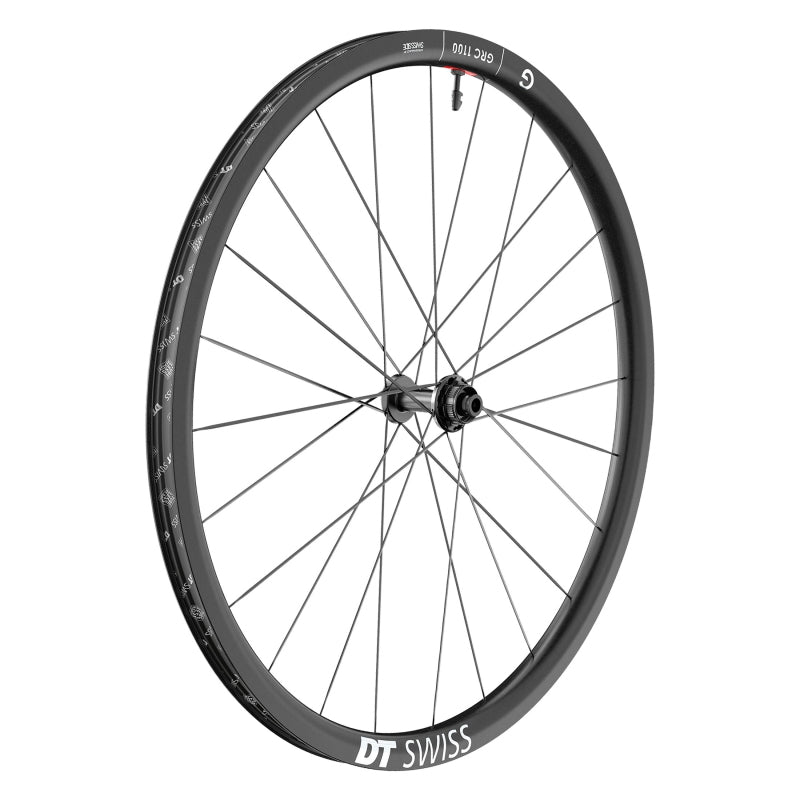 Rueda delantera DT Swiss GRC 1100 DICUT 30 - 700 12 x 100 mm CenterLock negra