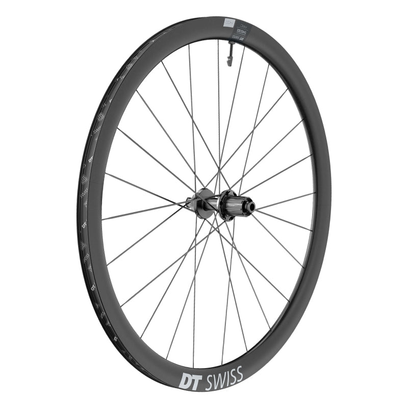 Rueda trasera DT Swiss ARC 1400 DiCut 38 - 700 12 x 142 mm Center-Lock HG11 Road/XDR Ratchet EXP 36 BLK