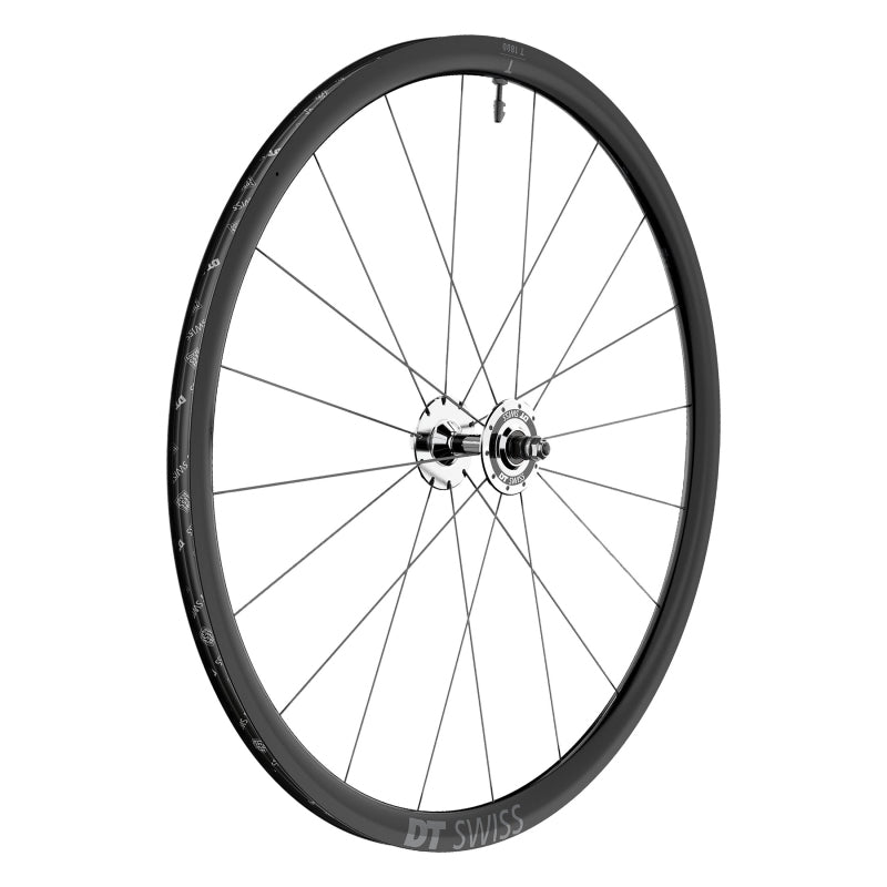 Rueda delantera DT Swiss T 1800 Classic - 700 9 x 100 mm sin freno, negra