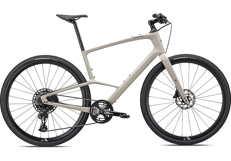 2024 Specialized Sirrus X 5.0 Bike Gloss White Mountains / Gunmetal / Satin White Mtns Reflective L