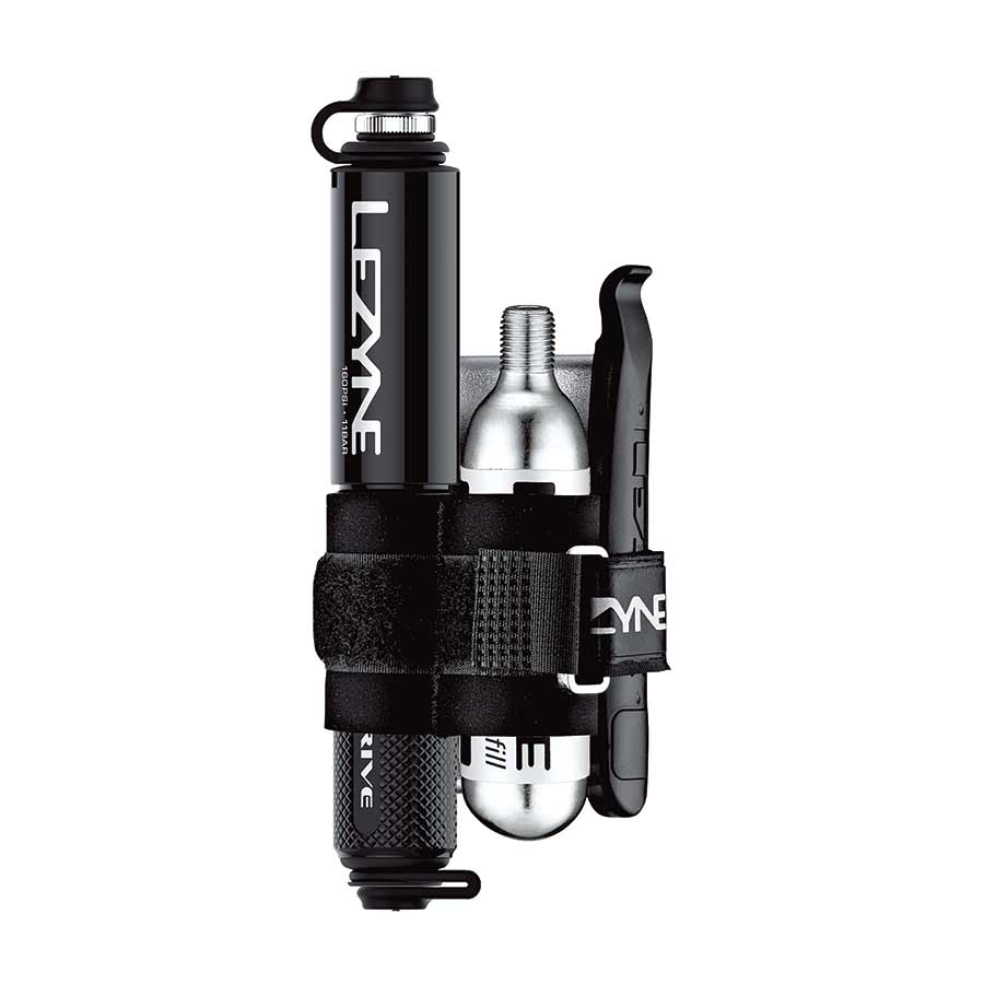 Bomba de aire Lezyne Pocket Drive de 160 psi, color negro