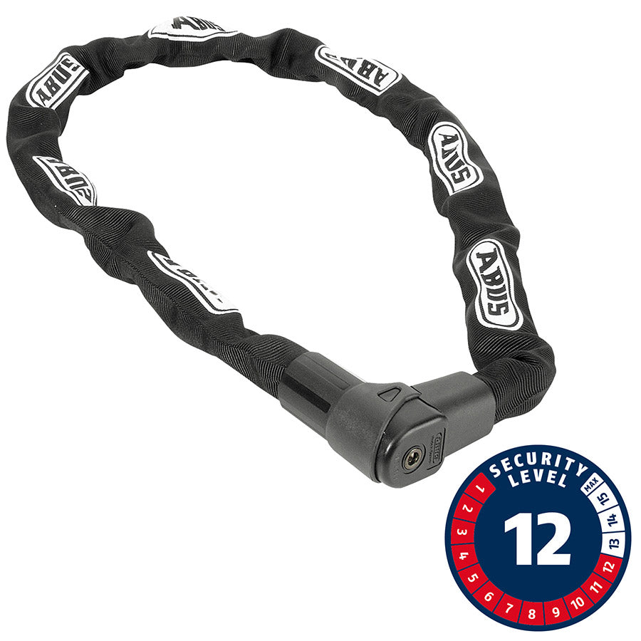 Candado de cadena Abus CityChain Plus 1010K con llave de 9 mm, 85 cm, 2,8 mm, color negro