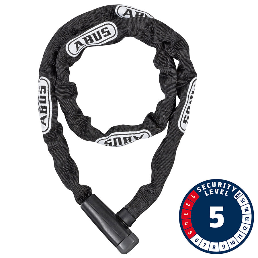 Candado con llave ABUS Steel-O-Chain 5805K: 110/5 mm, color negro