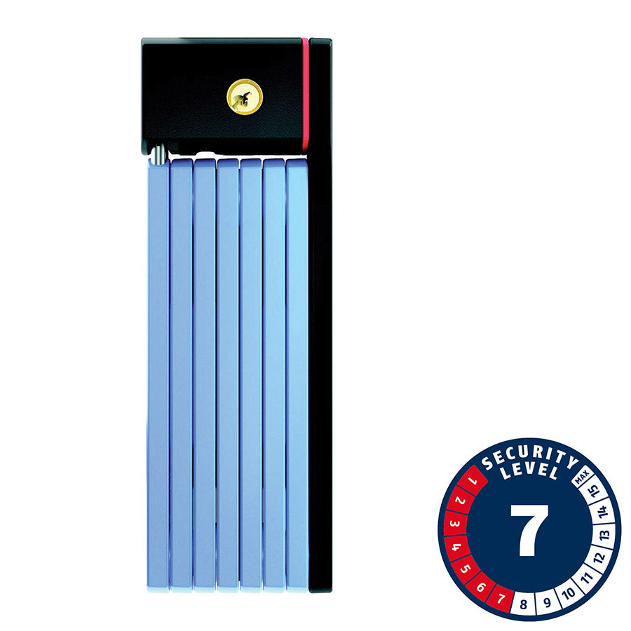 Candado plegable Abus Bordo Big uGrip 5700 con llave (100 cm, 3,3 mm, azul)