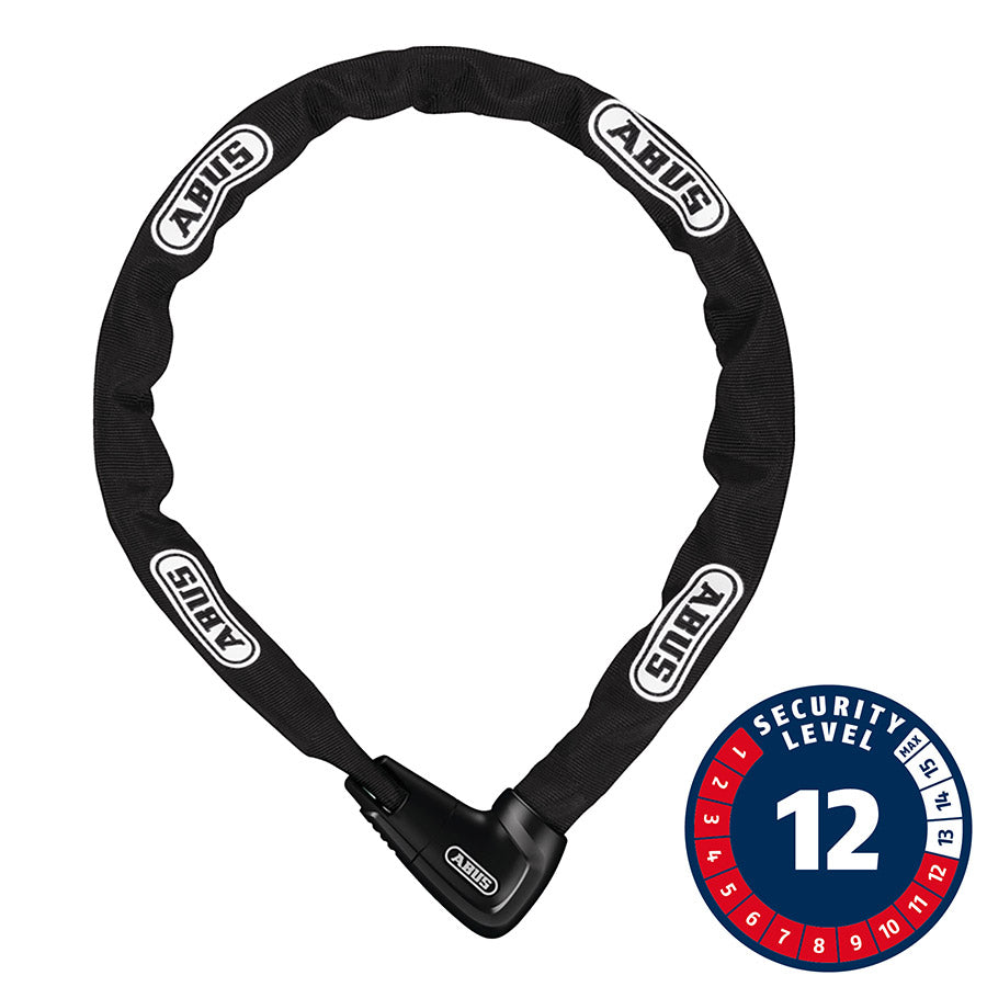 Candado con llave Abus 9809K/85 Steel-O-Chain - Negro