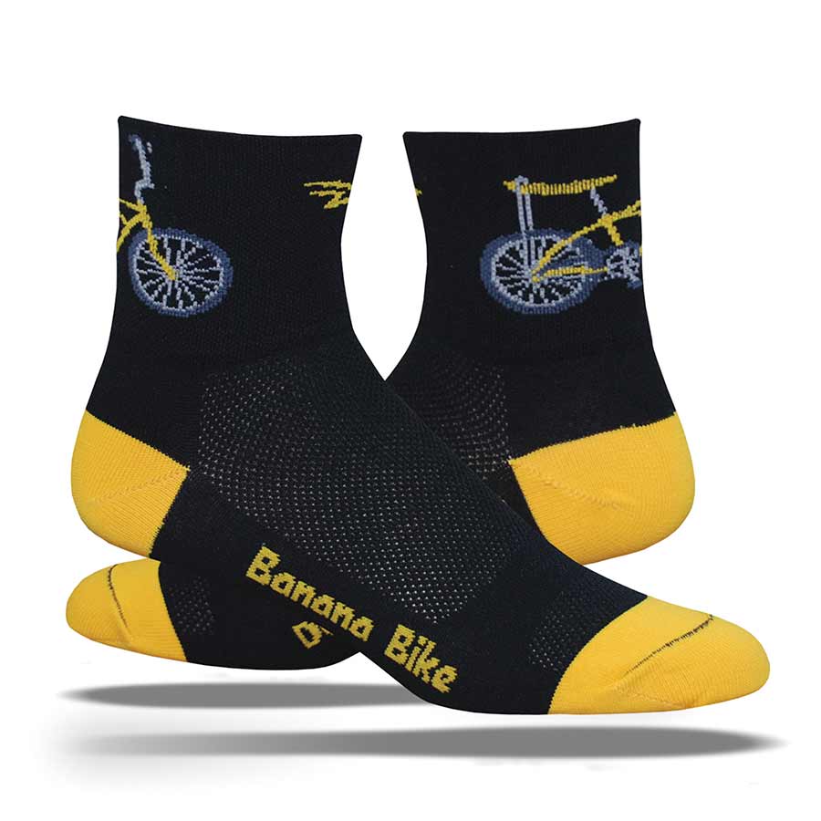 Calcetines DeFeet Aireator 2.5 para bicicleta, color negro, talla M