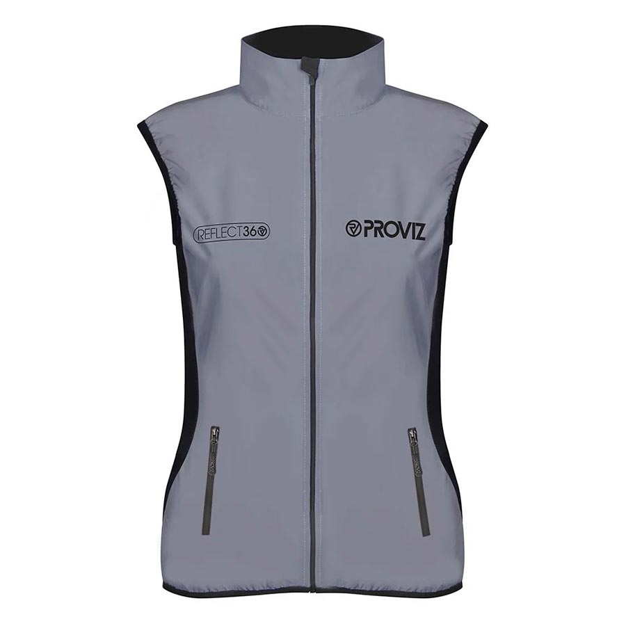 Chaleco de running Proviz Reflect 360 para mujer, plateado, talla 36