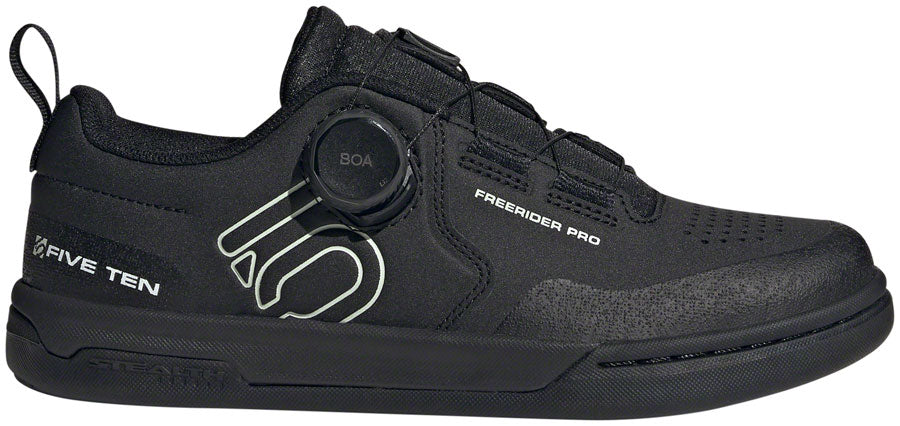 Five Ten Freerider Pro BOA Flat Shoes - Women's Core BLK/Linen Green/FTWR White 5.5