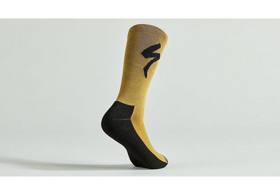 Specialized Primaloft Lightweight Tall Logo Sock Harvest Gold S