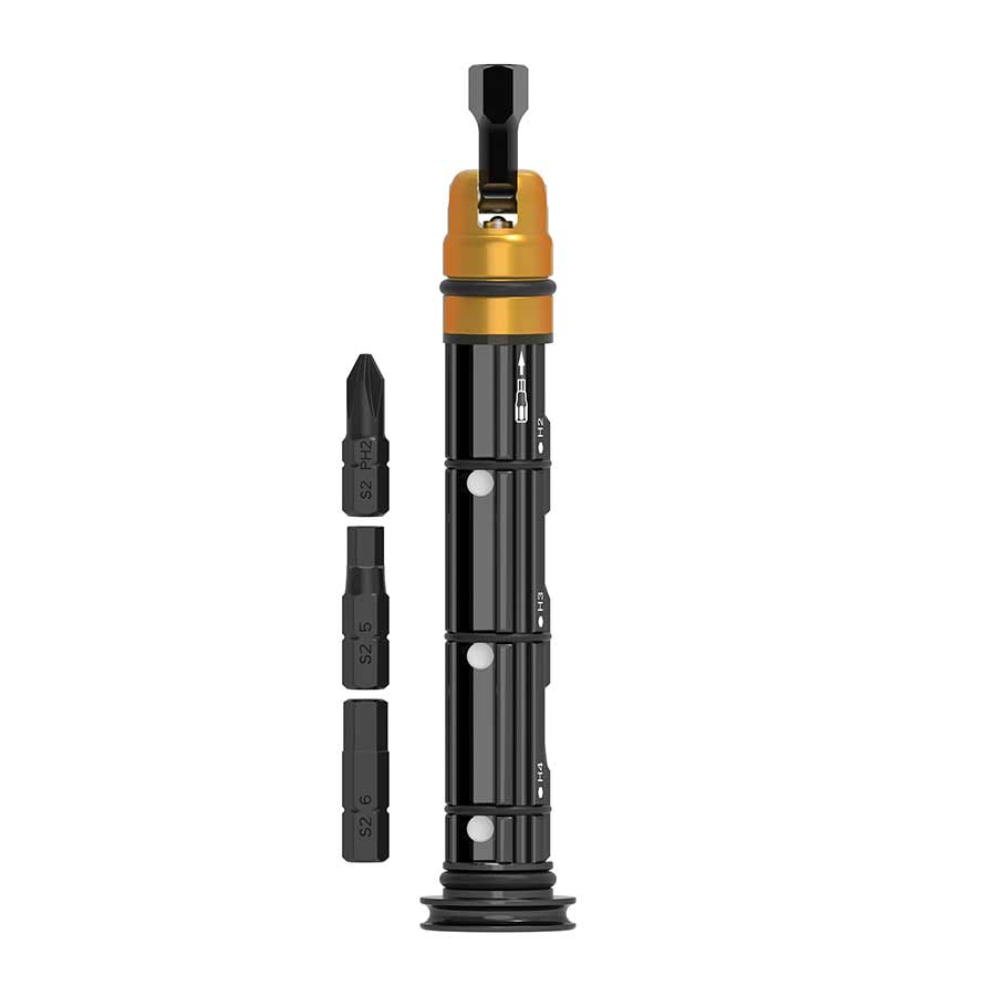 Kit de inserción doble Lezyne para montaje en extremo de manillar, herramienta multiusos para tapones sin cámara, color negro