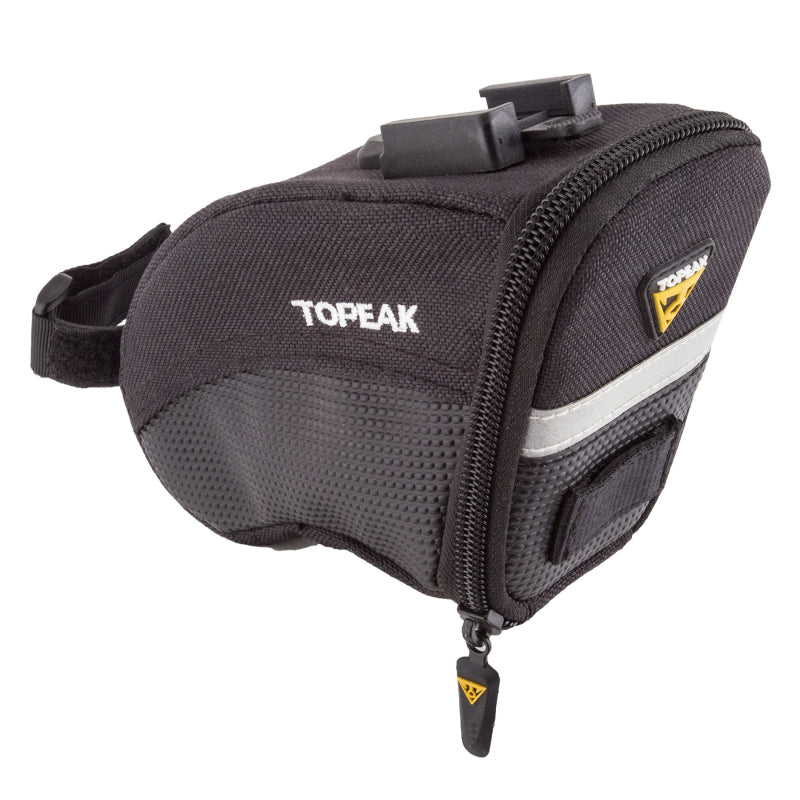 Bolsa de sillín Topeak Aero Wedge - QuickClick pequeña, negra