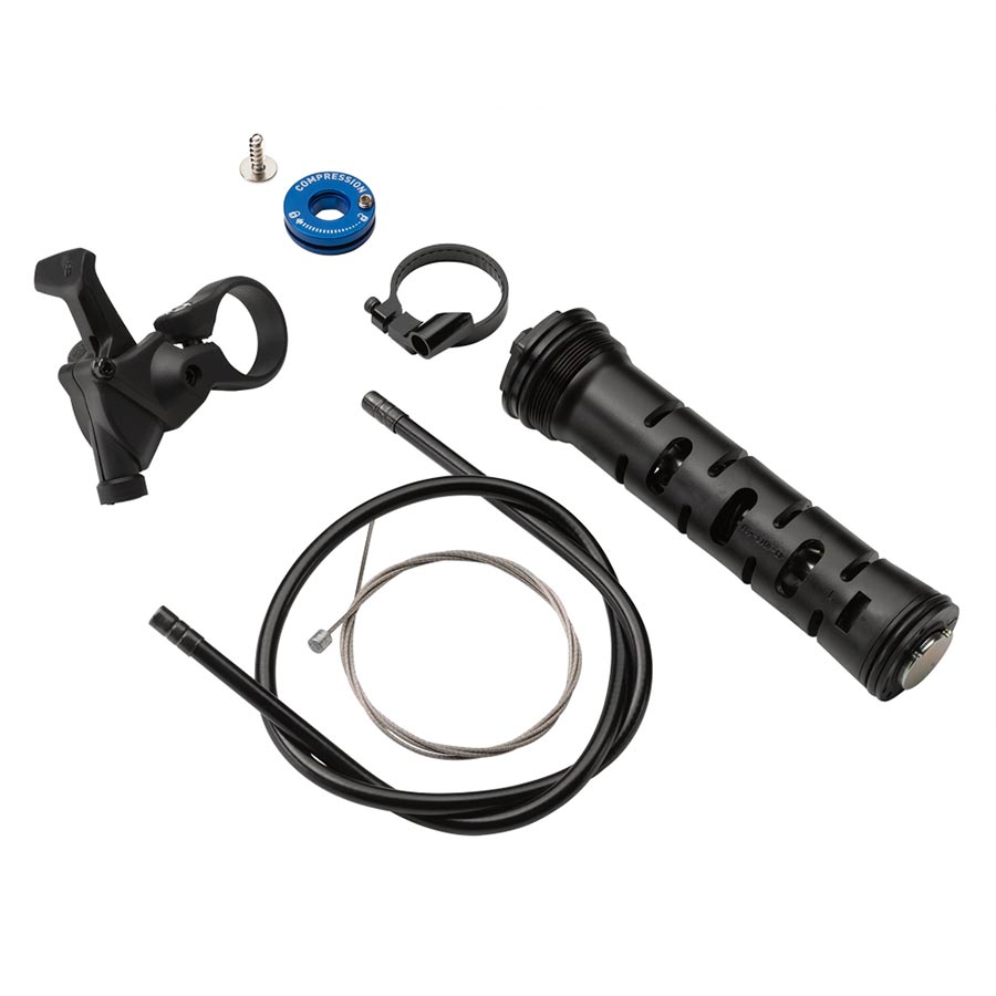 RockShox Remote Upgrade Kit TurnKey 17mm Includes Remote Comp. Damper PopLoc Right 32mm Sektor Silver/XC32/Recon Silver B1