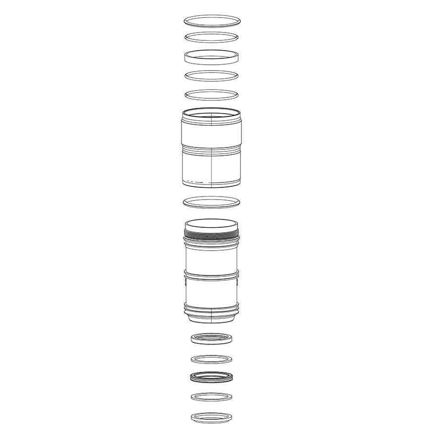 Kit de actualización de la cámara de aire RockShox DebonAir (216 mm x 63 mm, B1, Monarch 2014+/RT3 2013+)