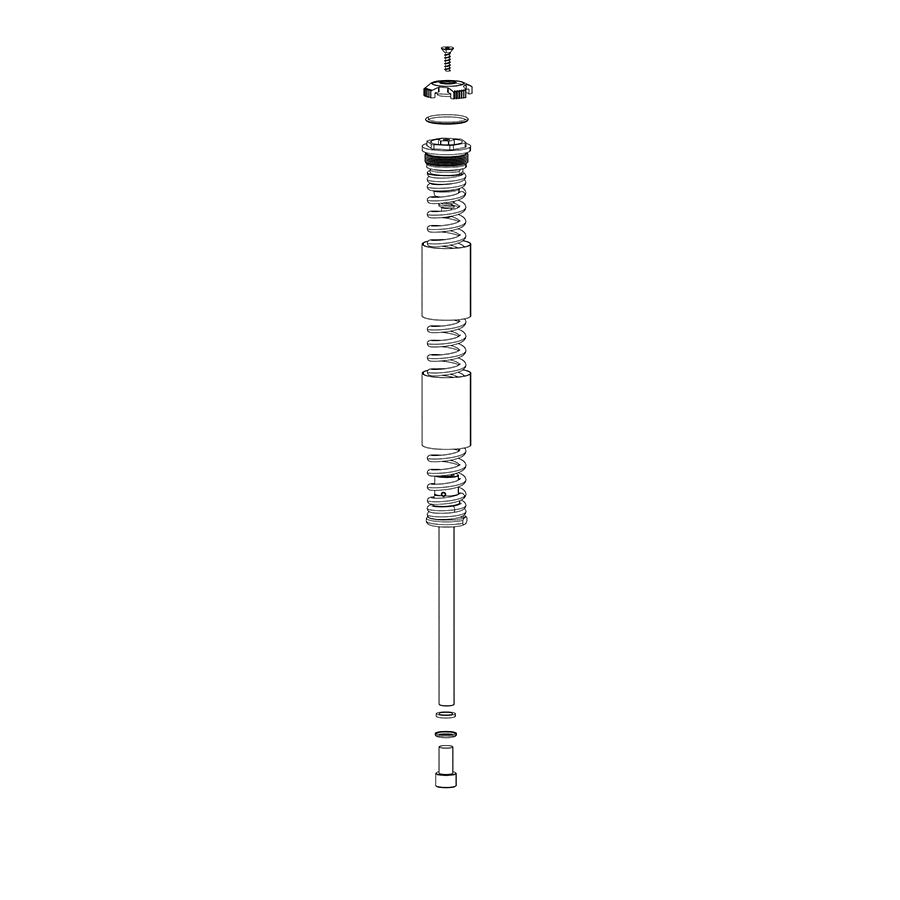 Resortes RockShox internos izquierdos XC30 27,5" A1-A3 / 30 Plata 27,5"/29" A1 100 mm X-Soft Plata