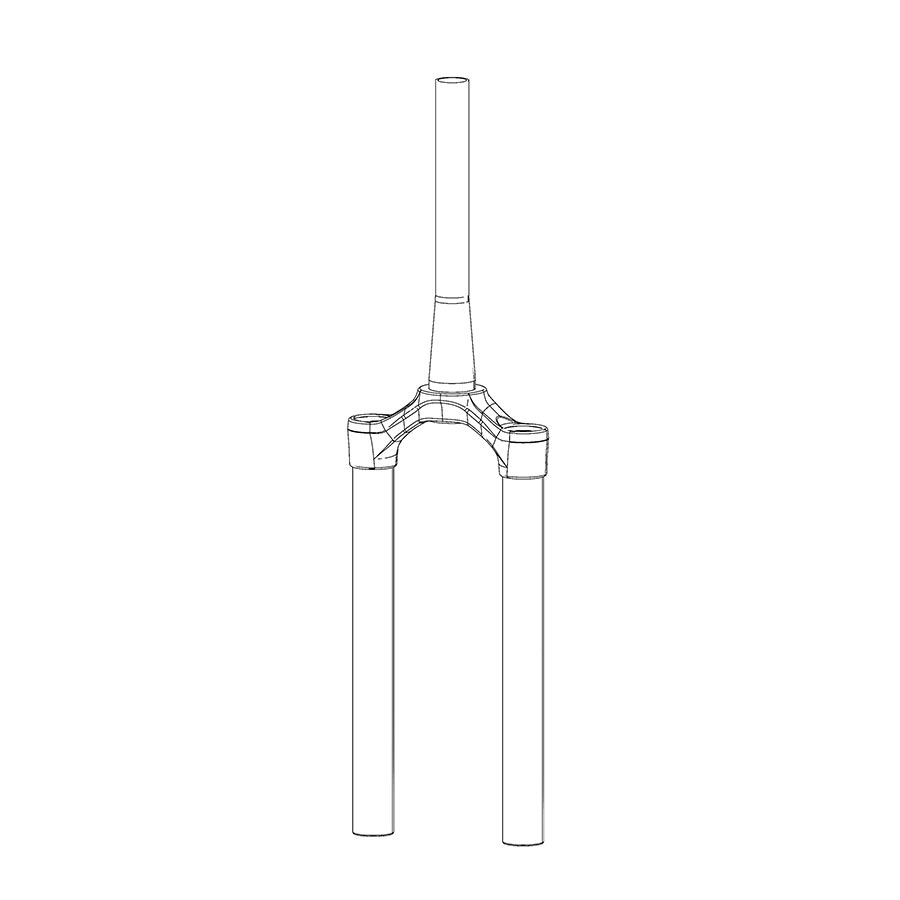 RockShox Alloy Tapered CSU ZEB (A1+) DebonAir 44OS Negro