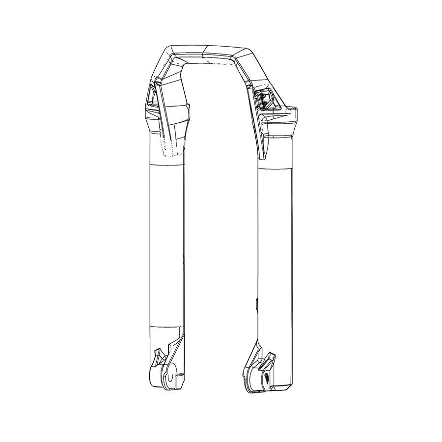 Brazo inferior RockShox para ZEB gris de 27,5" 11.4018.091.039