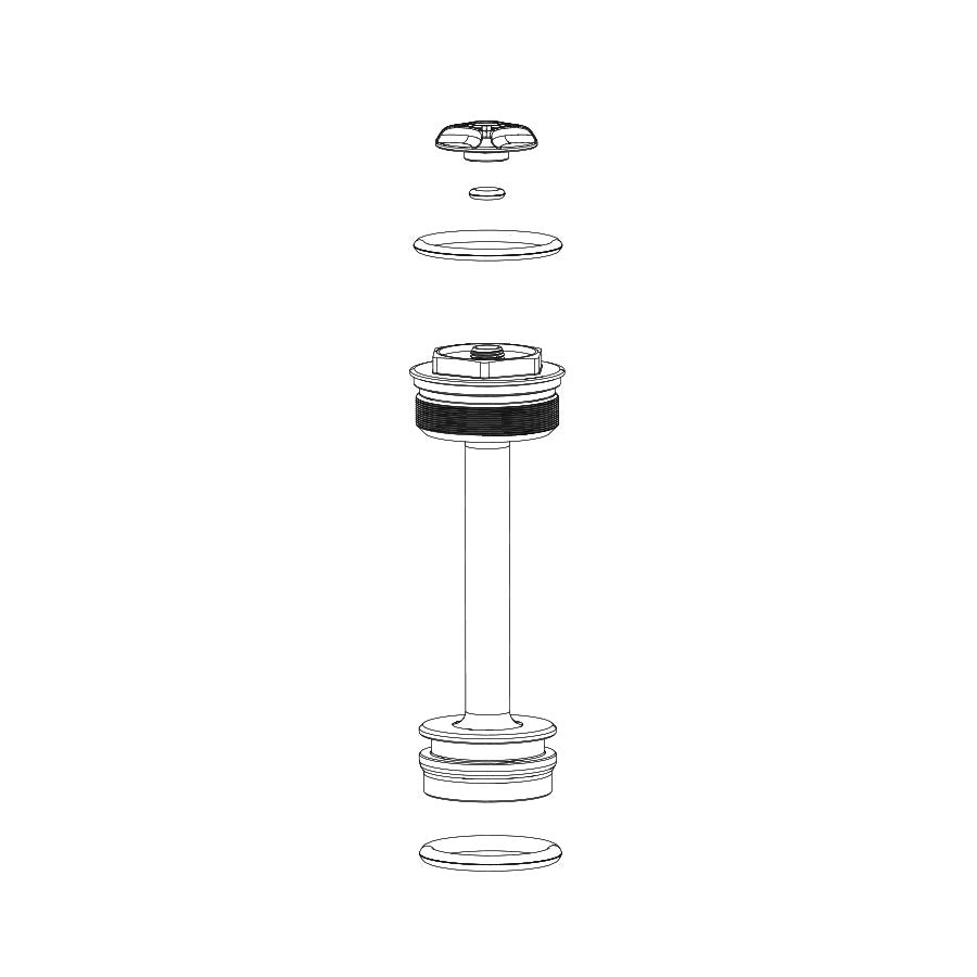 Tapa superior RockShox Solo Air - 35 mm Pike DJ (2017+)