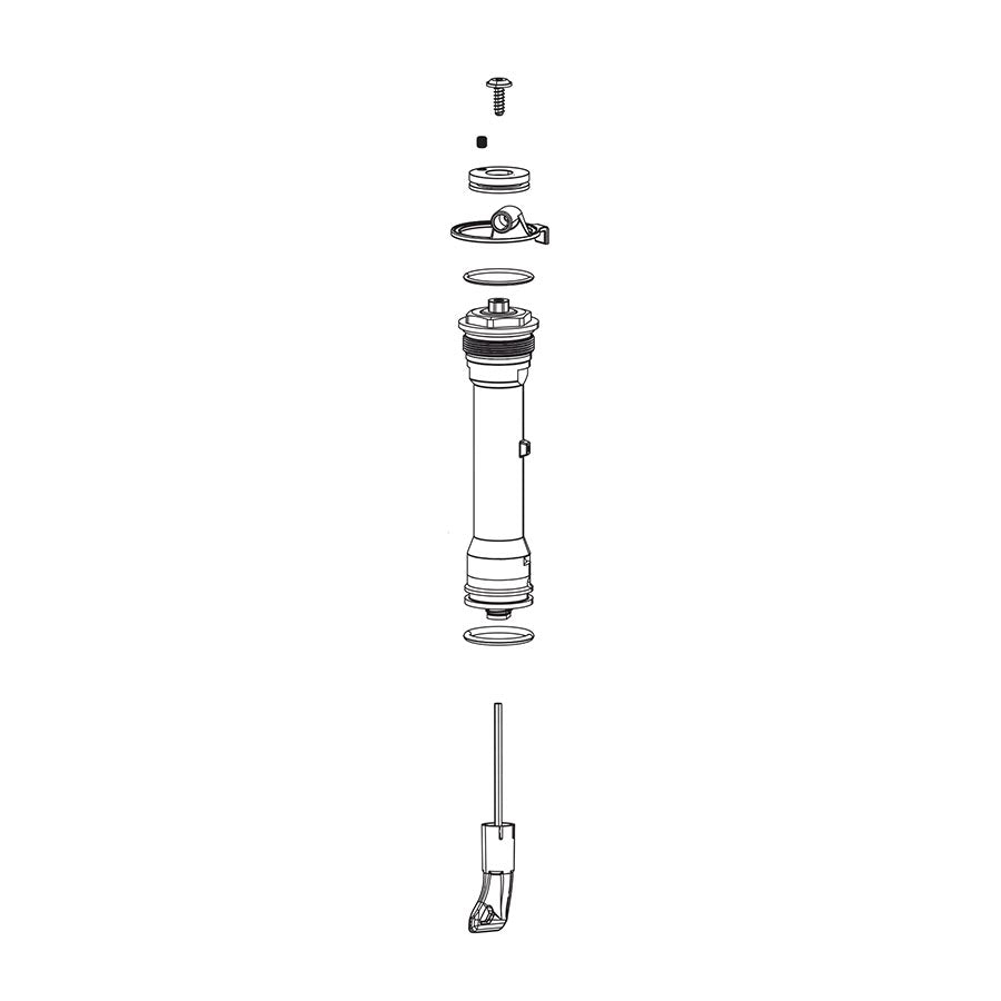 Amortiguador de compresión RockShox - Crown Turnkey Judy Silver A1+ / 30 Silver A3+