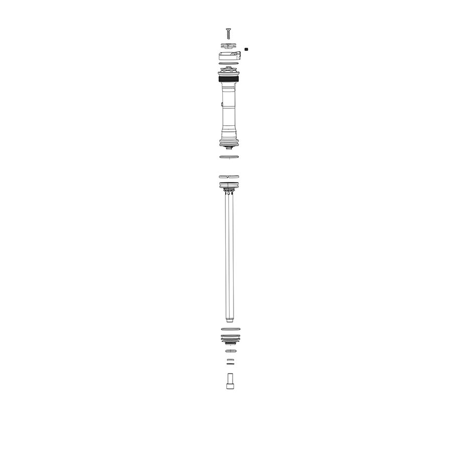 Amortiguador de compresión RockShox - Control remoto de movimiento llave en mano 17 mm POPLOC Pre-2013 PUSHLOC 35 PLATA A1 35 PLATA A1