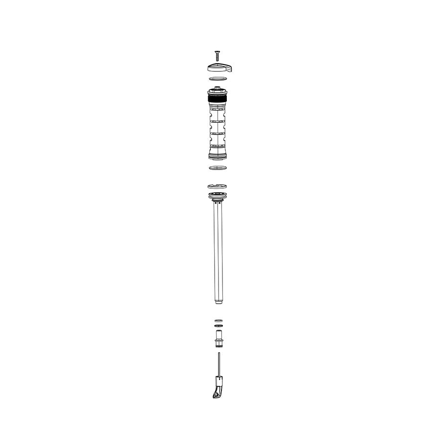 RockShox Fork Damper Assembly - Crown RL 130-150mm Boost Only Sektor Silver A2 2017+/Recon RL A1-A2 2018-2020