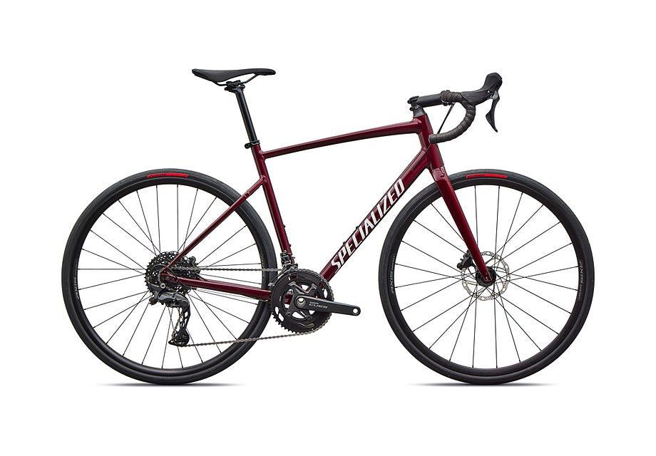2026 Specialized Allez E5 Bike Maroon / White 44