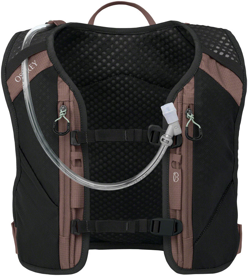 Mochila de hidratación Osprey Escapist Velocity 3 - Marrón magma/Morado saúco (talla pequeña/mediana)