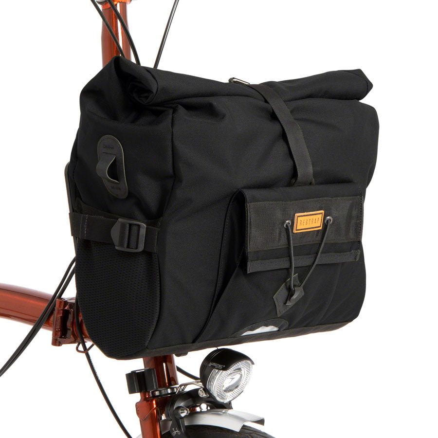 Bolsa de manillar Restrap City Loader (compatible con Brompton Mount, 20 l), color negro