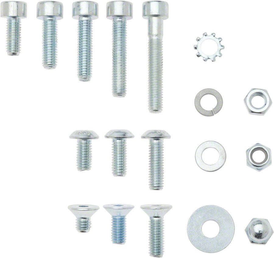 Kit de fijación de 5 mm para Wheels Manufacturing: 475 piezas, 18 piezas diferentes, tres estilos de pernos en longitudes de 8 a 30 mm