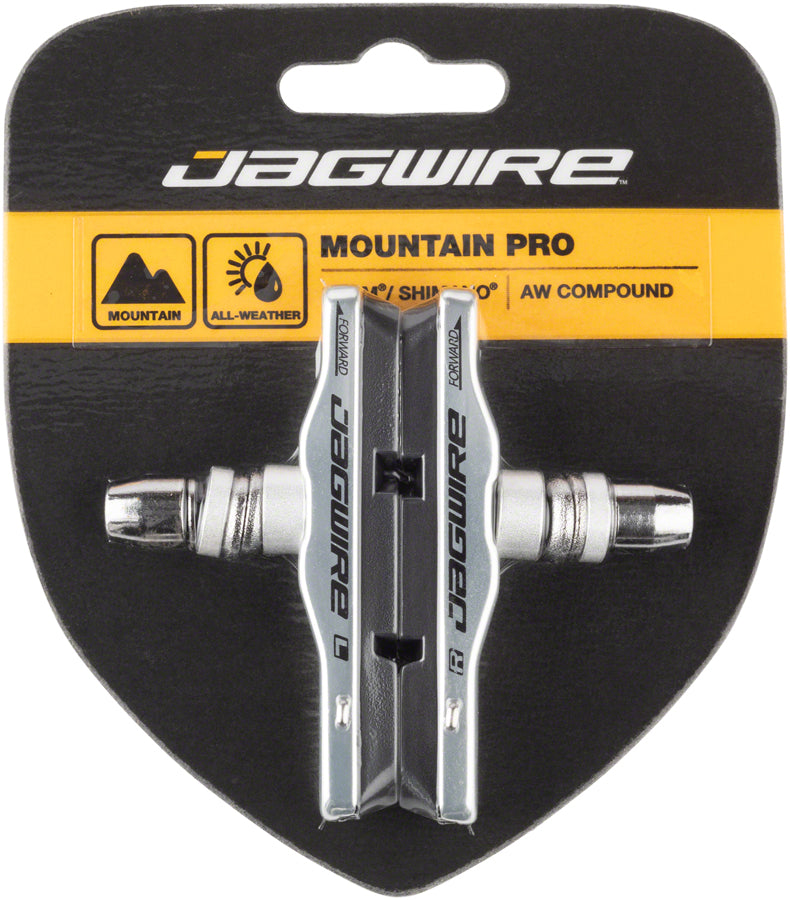 Pastillas de freno Jagwire Mountain Pro con poste roscado, color plateado