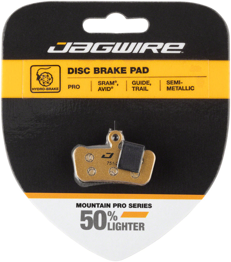 Pastillas de freno de disco semimetálicas con respaldo de aleación Jagwire Mountain Pro SRAM Guide RSC RS R Avid Trail