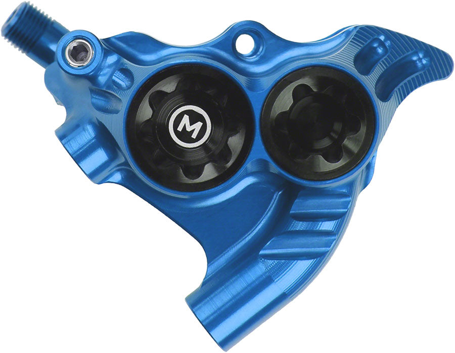 Pinza de freno de disco Hope RX4+ - Trasera, montaje plano, directa +20 mm, aceite mineral, azul