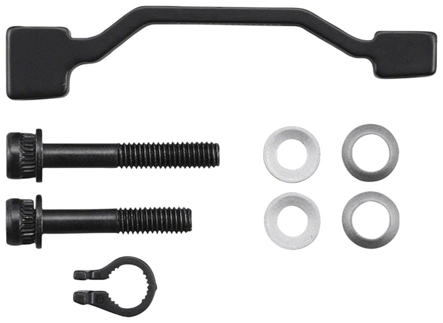 Adaptador de freno de disco Shimano SM-MA-F220P/PL2: horquilla/cuadro de montaje posterior de 200 mm a disco de freno de 220 mm