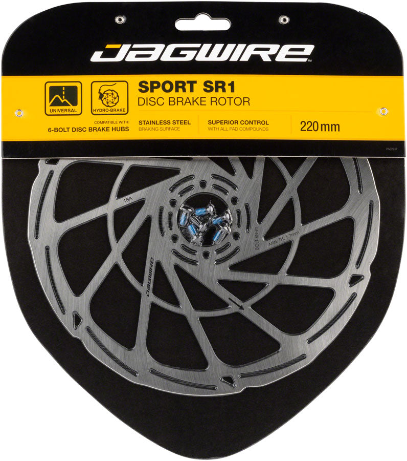 Disco de freno Jagwire Sport SR1 - 220 mm, 6 pernos, plateado