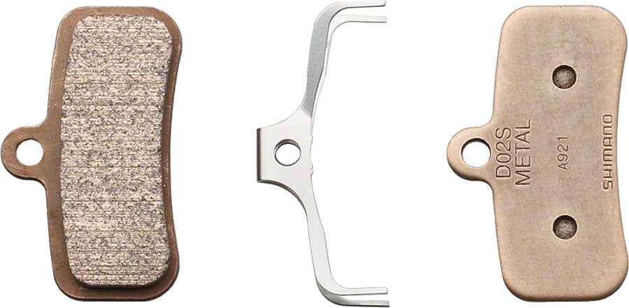 Muelle de pastilla de freno de disco Shimano D02S-MX - Compuesto de metal - Placa trasera de acero inoxidable - Un par