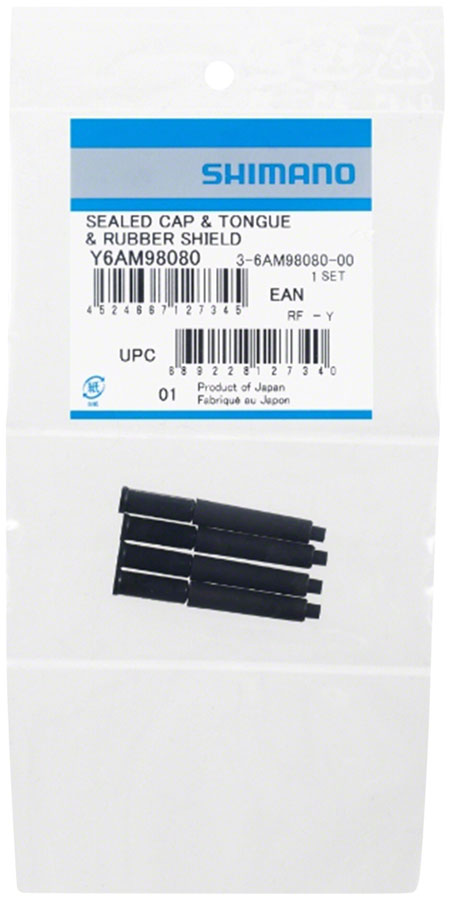 Shimano Sealed End Cap with Tongue and Shield - 4mm I.D Pack of 4