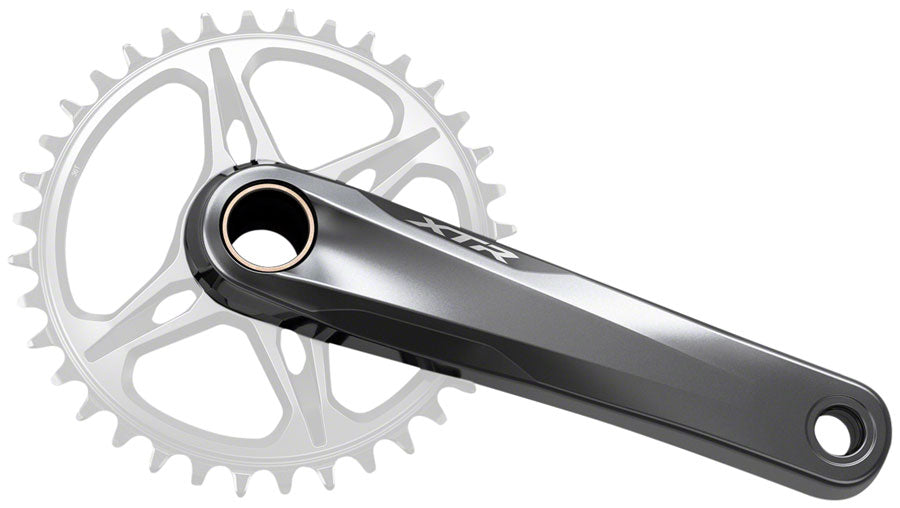 Juego de bielas Shimano XTR FC-M9100 - 175 mm, 12 velocidades, 1 eje de montaje directo Hollowtech II, gris