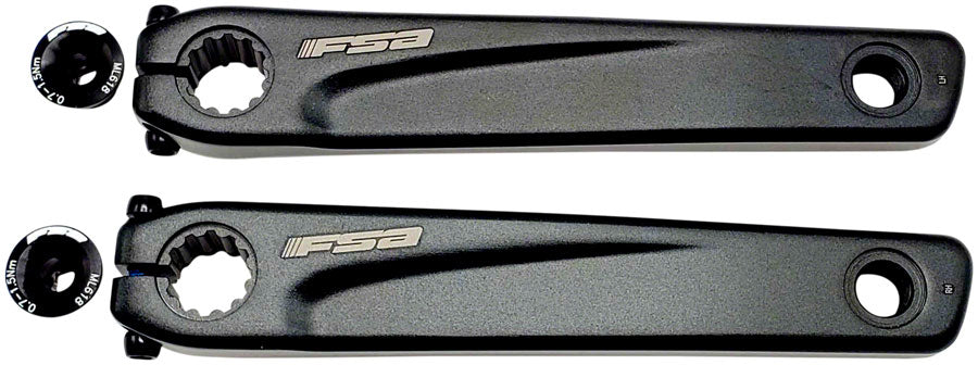 Juego de bielas para bicicleta eléctrica Bafang M800 Full Speed Ahead CK-603 (170 mm, color negro)