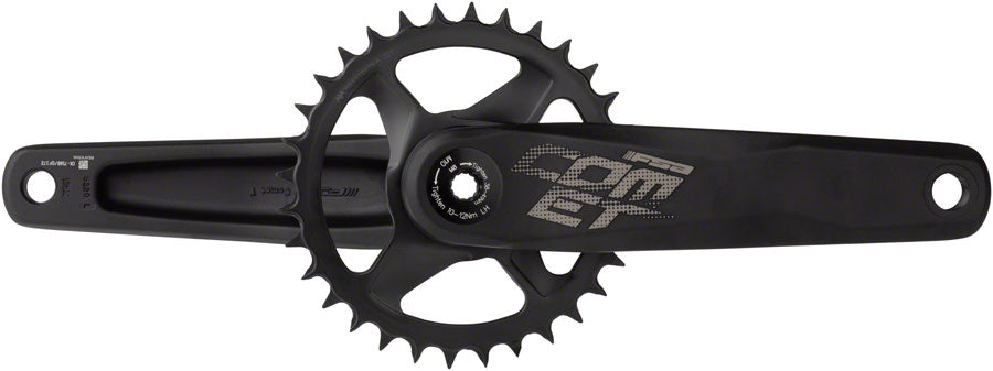 Juego de bielas Comet HD Modular 1x Full Speed Ahead - 175 mm Shimano 12 velocidades 32 dientes Eje MegaExo de montaje directo BLK 177 mm Factor Q