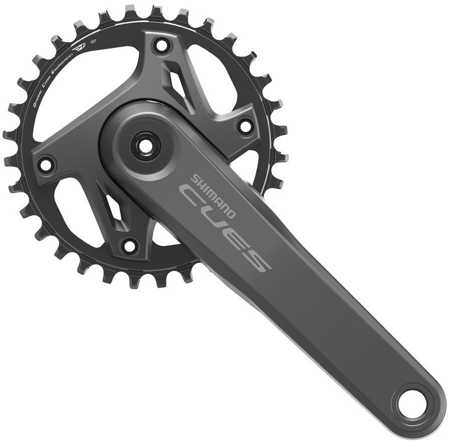 Juego de bielas Shimano CUES FC-U6000-1 - 175 mm, 9/10/11 velocidades, 32 dientes, asimétrico, 96 BCD, Hollowtech II BLK