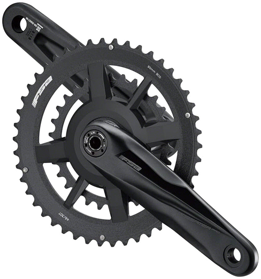 Juego de bielas Gossamer Pro AGX+ 2x Full Speed Ahead - 165 mm, 11 velocidades, 46/30 dientes DM/90 BCD, eje MegaExo de 24 mm, N11 BLK