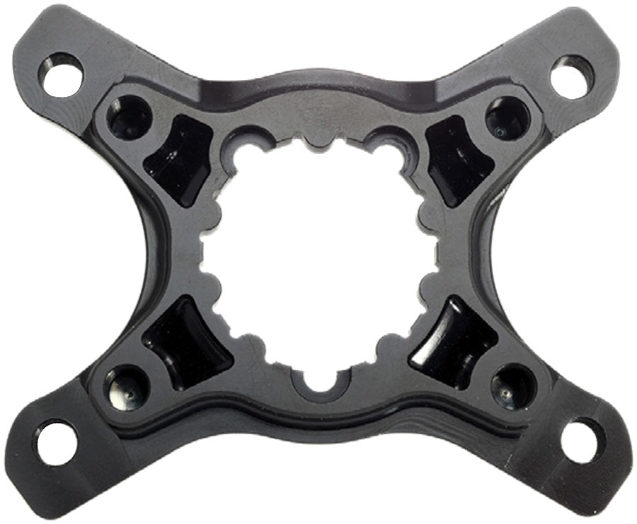 Araña de plato Cane Creek eeWings - 4 tornillos 110 80 BCD asimétrico CC Tipo de montaje de 3 tornillos Shimano GRX Sistema 1x 2x Solo BLK