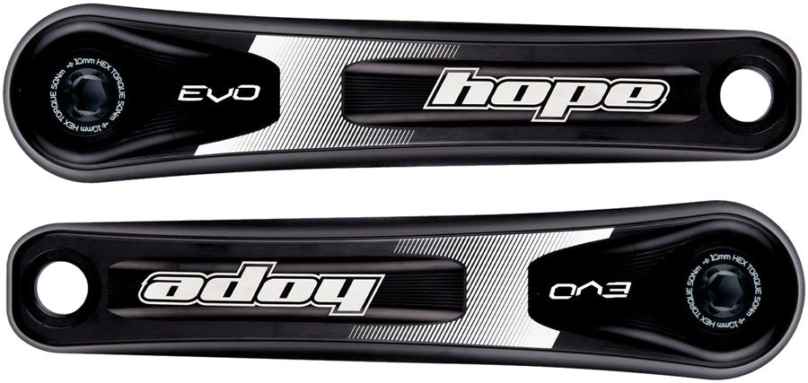 Hope Evo Fat Bike Crankset - 170mm Direct Mount 30mm Spindle For 190/197mm Rear Spacing BLK