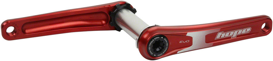 Juego de bielas Hope Evo de 175 mm con montaje directo y eje de 30 mm para espaciado trasero de 135/142/141/148 mm, color rojo