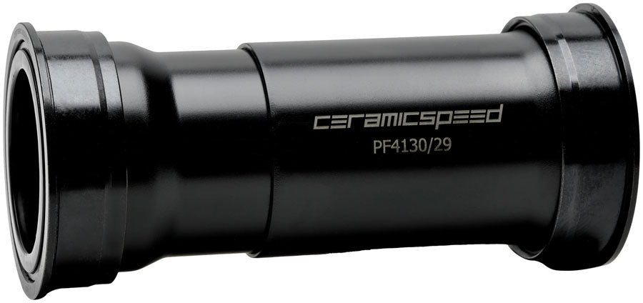 Eje de pedalier CeramicSpeed PF4130 (BB86 a 30 mm), pistas revestidas, color negro
