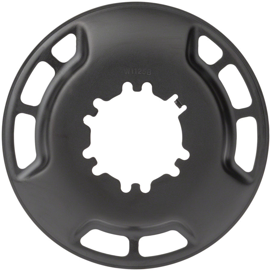 Protector de plato para bicicleta eléctrica Full Speed Ahead Bosch Gen 2 - Compatible con platos de 15-17 dientes ISIS de acero negro