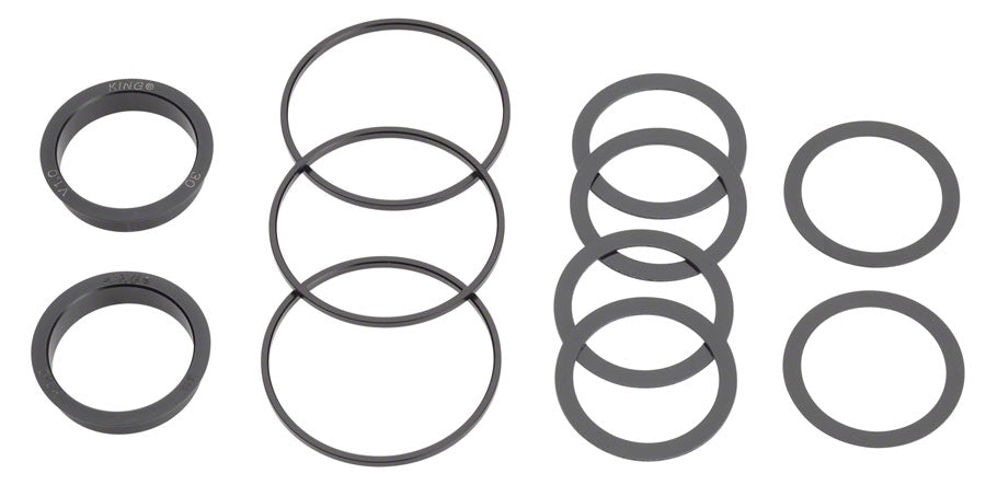 Kit de montaje de pedalier Chris King ThreadFit T47 30x para ejes de 30 mm (5 unidades) - T47 (rojo)