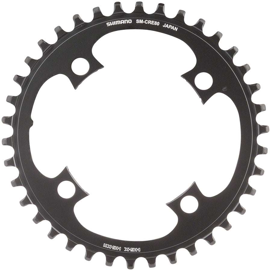Plato Shimano STEPS SM-CRE80 para bicicleta eléctrica (38 dientes, 10/11 velocidades) para bielas FC-E8000