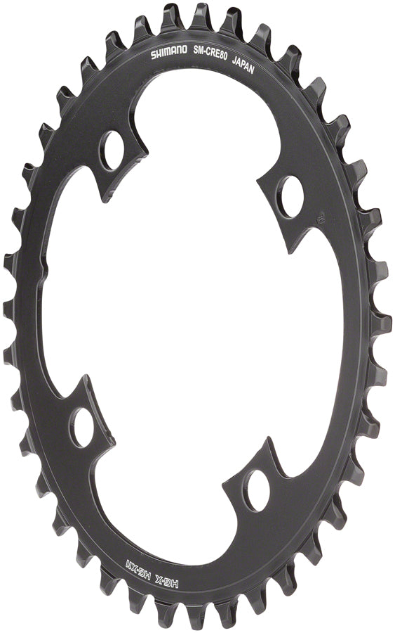 Plato Shimano STEPS SM-CRE80 para bicicleta eléctrica (38 dientes, 10/11 velocidades) para bielas FC-E8000