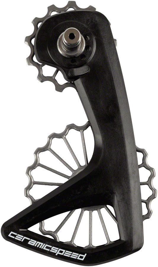 Sistema de poleas CeramicSpeed OSPW RS Shimano 9250/8150 - Pistas revestidas, polea de titanio impresa en 3D, jaula de carbono de titanio
