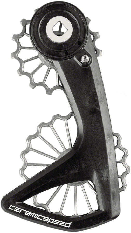 Sistema de poleas CeramicSpeed OSPW RS SRAM Red/Force AXS - Revestimiento de poleas de titanio impreso en 3D Jaula de carbono Ti